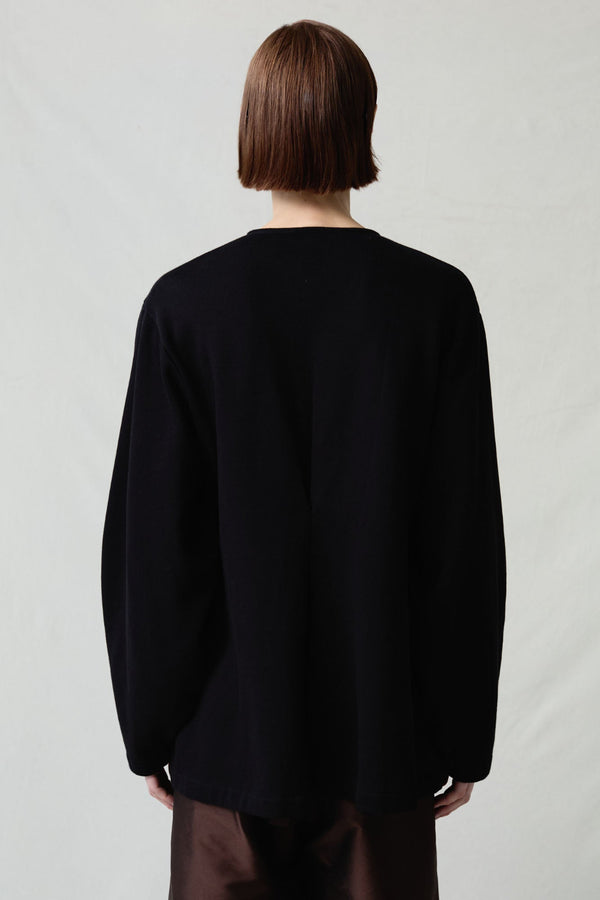 Pinch Waist Cardigan Black