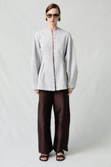 Pinch Waist Cardigan Heather Grey