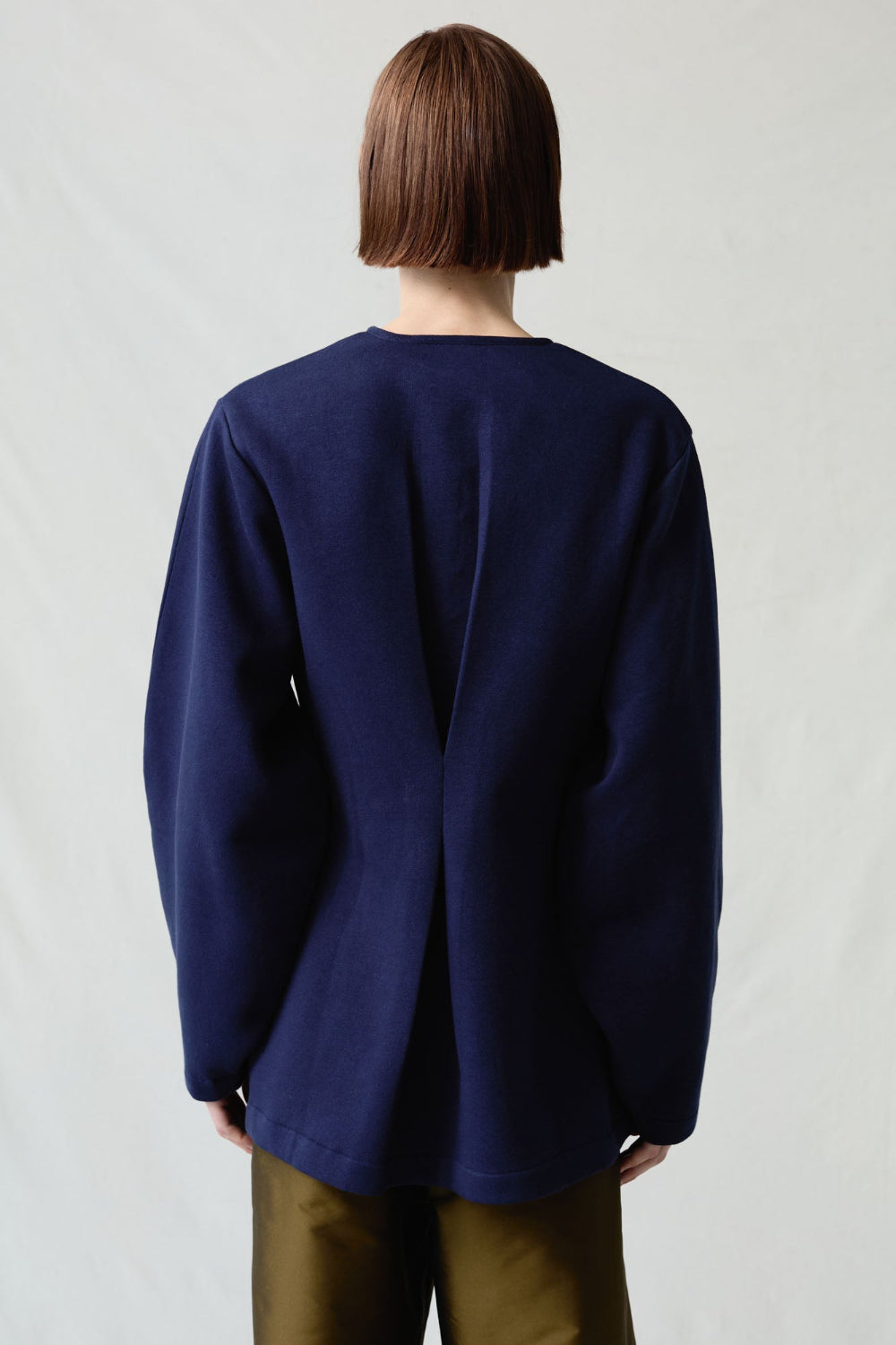 Pinch Waist Cardigan Navy – Chan Luu