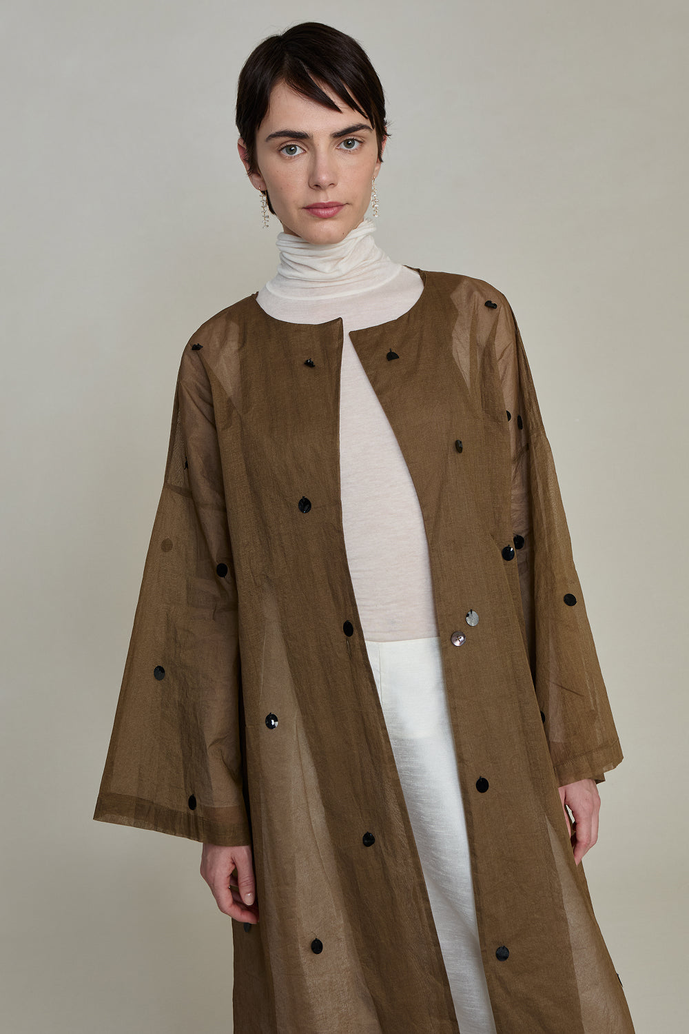 Chandelier Paper Trench Olive