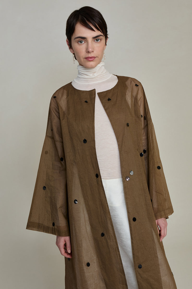 Chandelier Paper Trench Olive