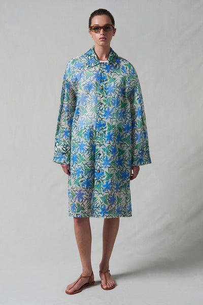 Iggy Paper Trench Coat Maldive Blue