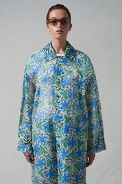 Iggy Paper Trench Coat Maldive Blue