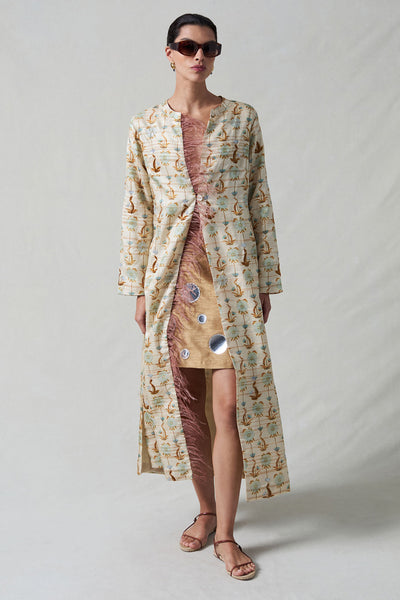 Vienna Lightweight Coat Chrysanthemum