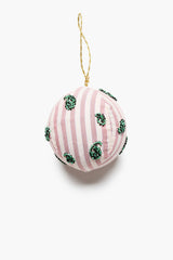 Paisley Ornament Pink Stripe