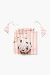 Paisley Ornament Pink Stripe