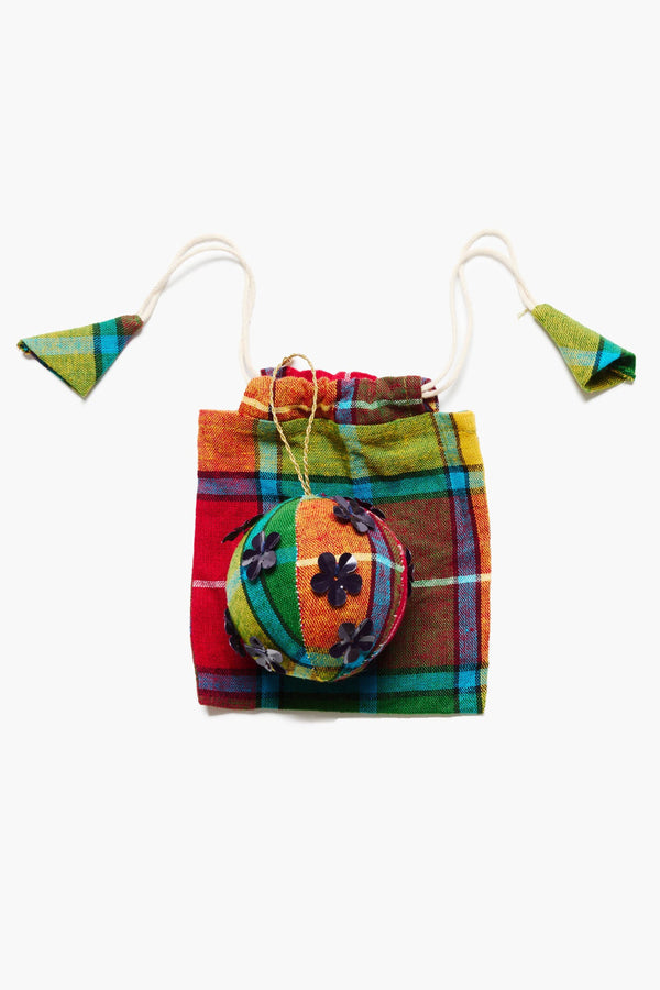 Flower Ornament Plaid