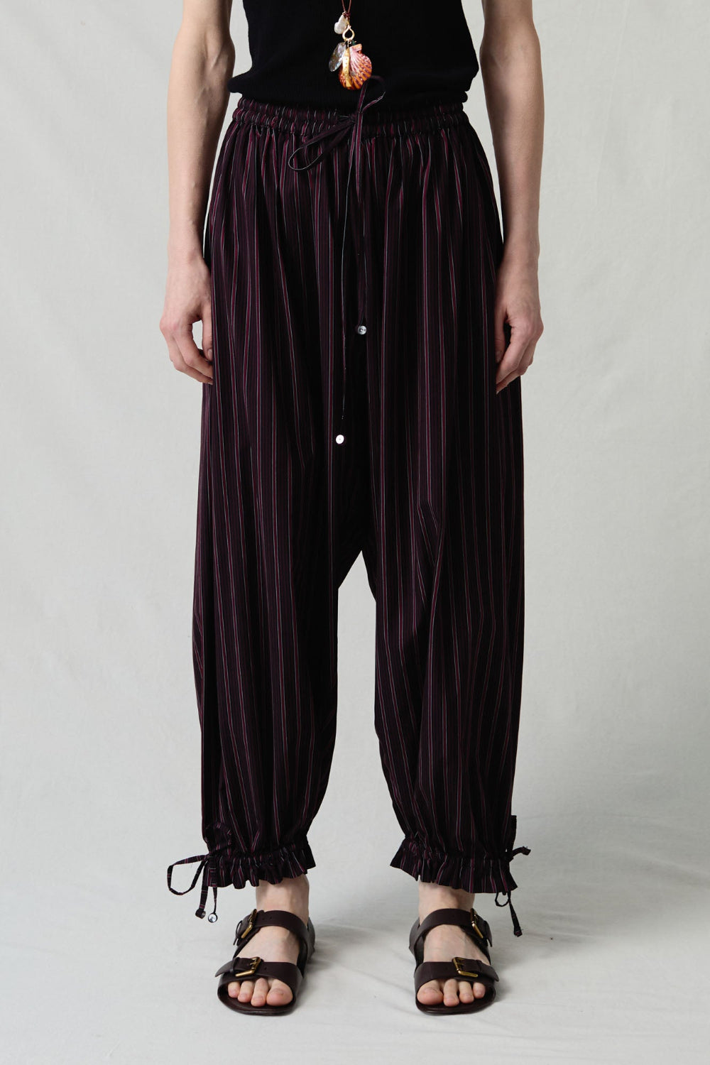 Balloon Pant Black Stripe
