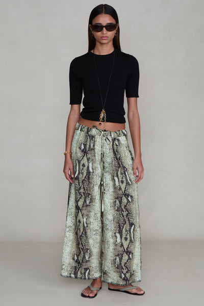 Ramona Poplin Pant Python