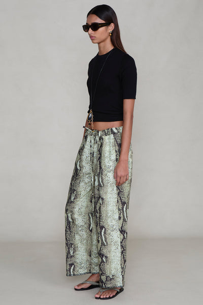 Ramona Poplin Pant Python