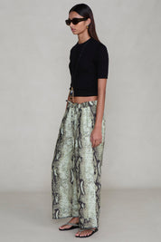 Ramona Poplin Pant Python