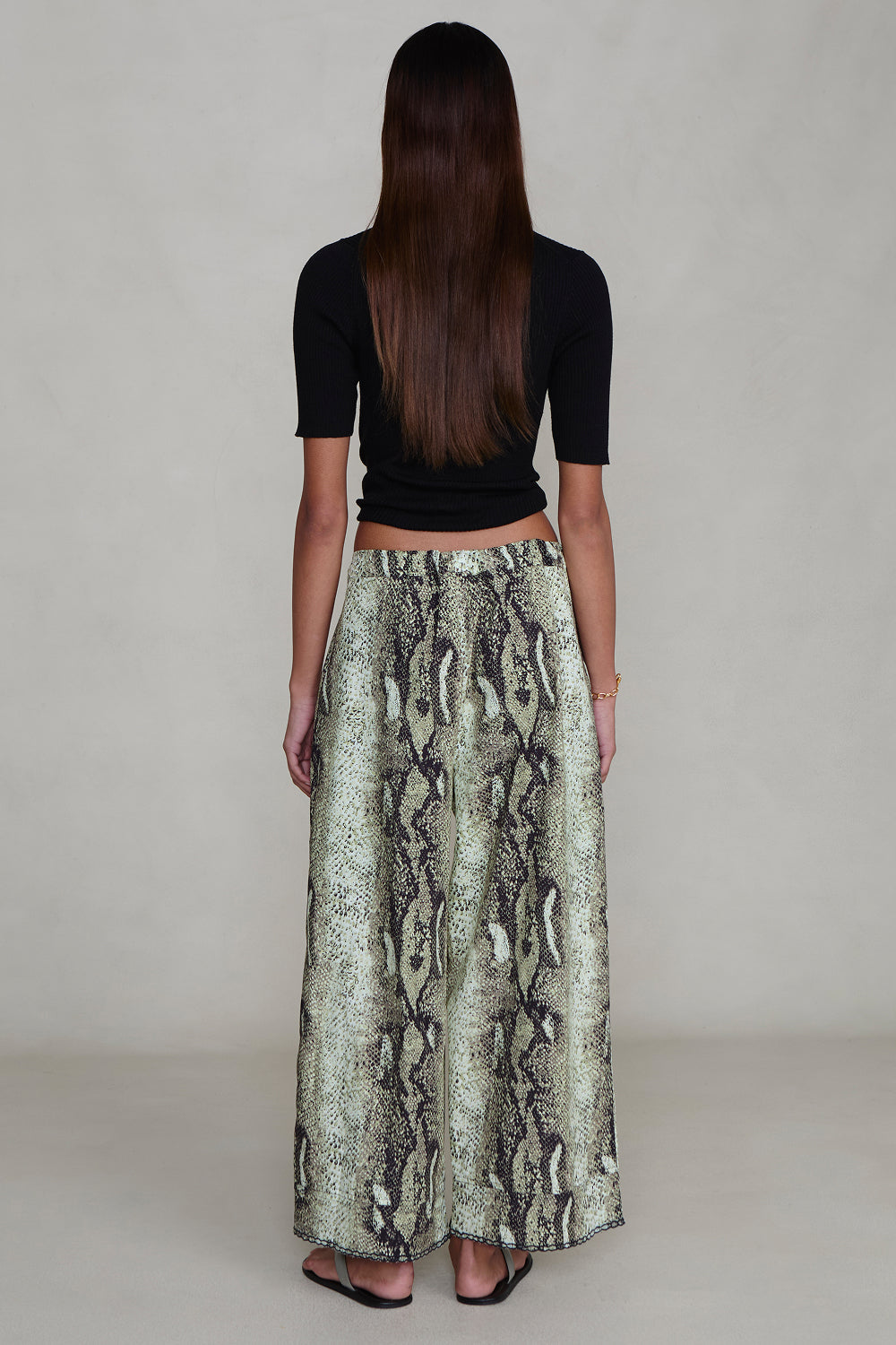 Ramona Poplin Pant Python