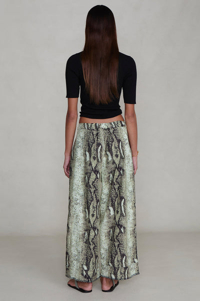 Ramona Poplin Pant Python