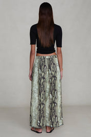 Ramona Poplin Pant Python