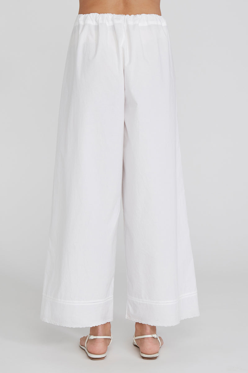 Ramona Poplin Pant White