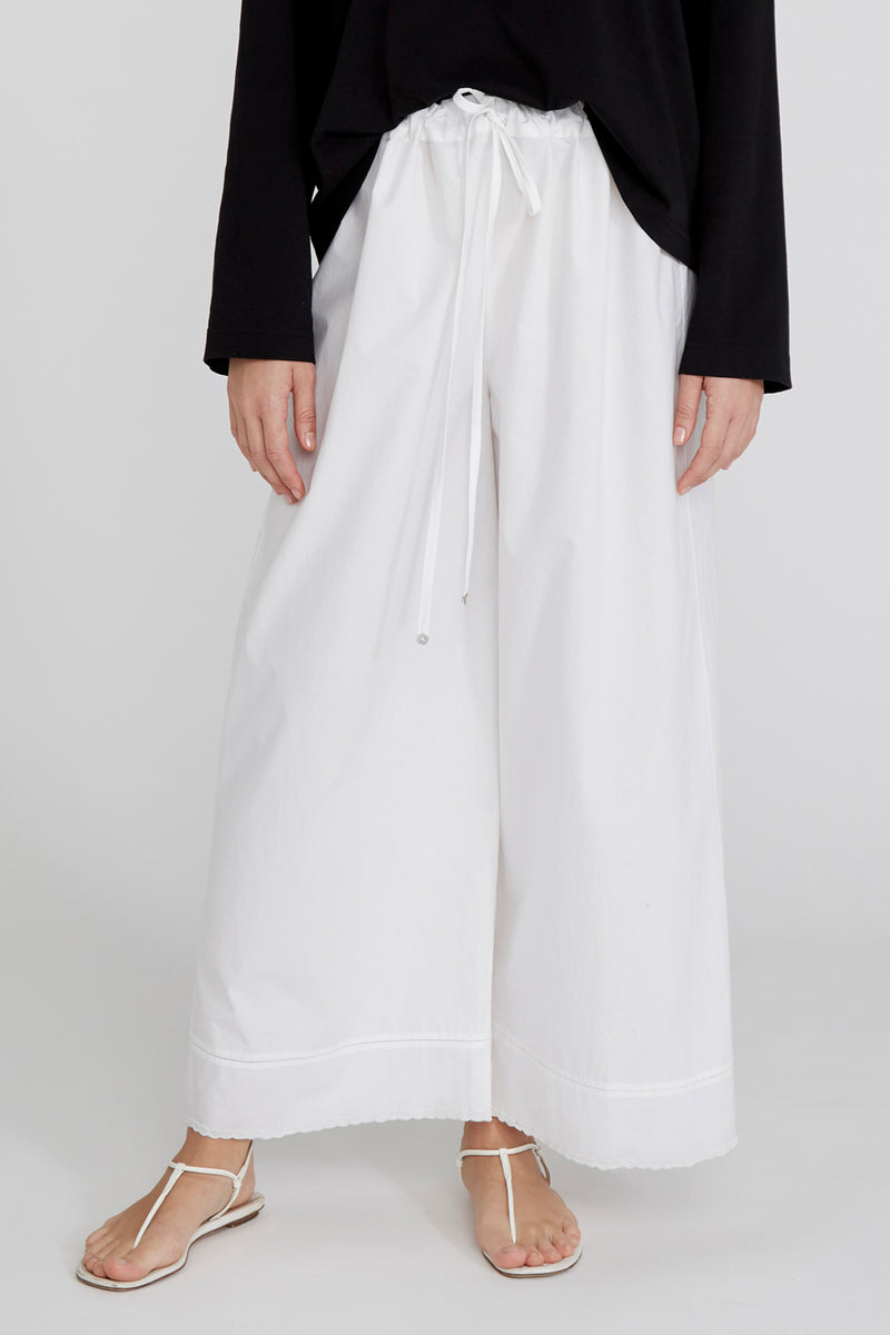 Ramona Poplin Pant White