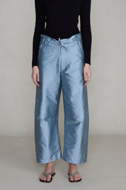 Techno Taffeta Barrel Pant Bath Blue