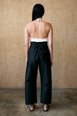 Techno Taffeta Barrel Pant Black