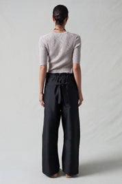Techno Taffeta Barrel Pant Black
