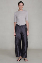 Techno Taffeta Barrel Pant Gunmetal
