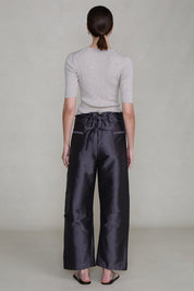 Techno Taffeta Barrel Pant Gunmetal