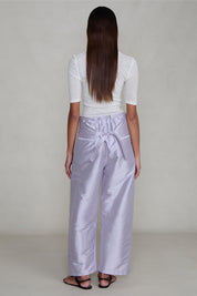 Techno Taffeta Barrel Pant Lilac