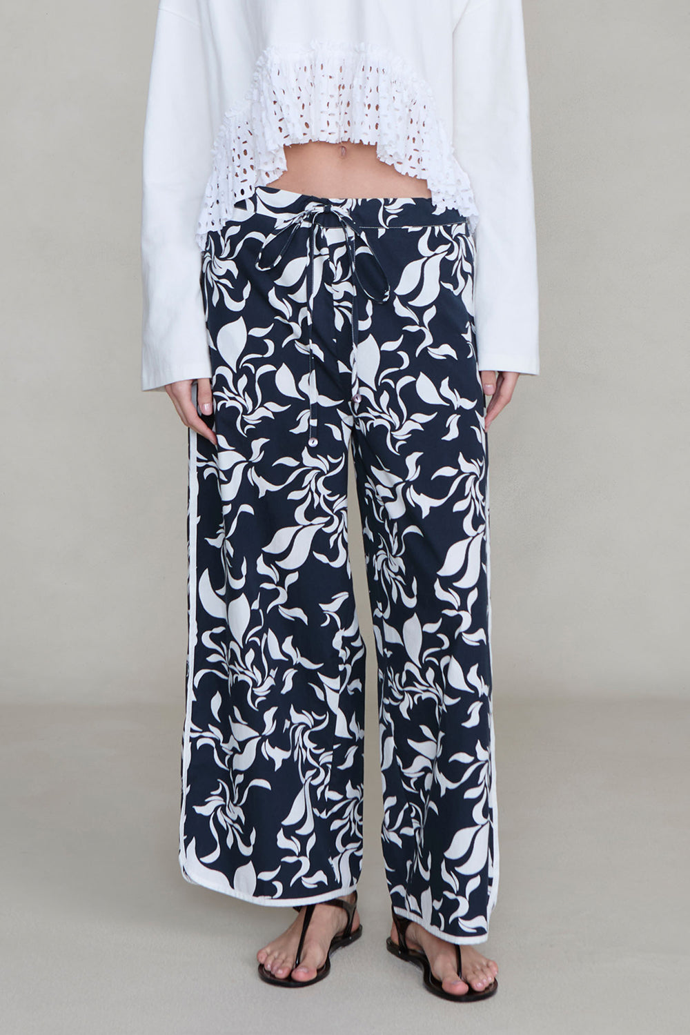 Poplin Track Pant Black