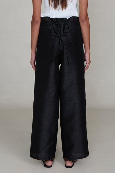 Techno Dupion Straight Leg Pant Black