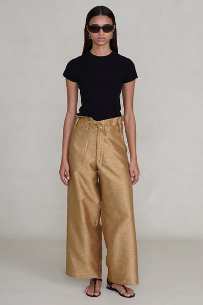Techno Dupion Straight Leg Pant Camel