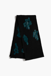 Sequin Wool Scarf Black