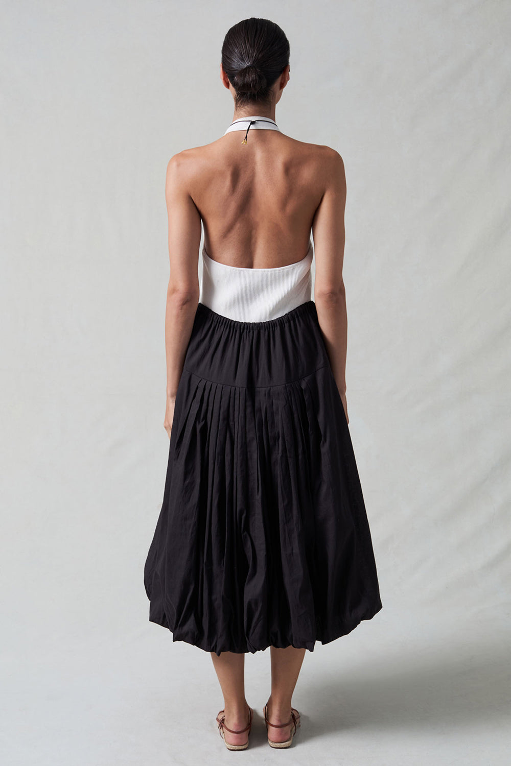 Million Pleats Bubble Skirt Black – Chan Luu