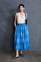 Elsa Silk Ballet Skirt Blue Check