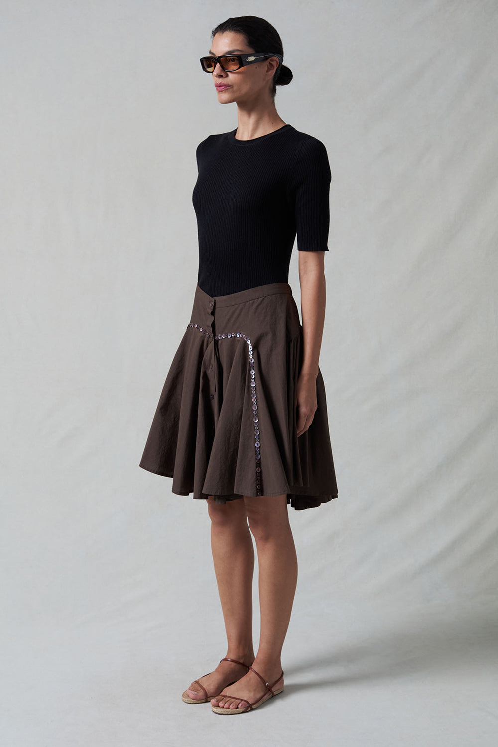 新品タグ付き★YENN★ VOLUME CURVE SKIRT ★サイズ38 Rider Skirt Earth – Chan Luu
