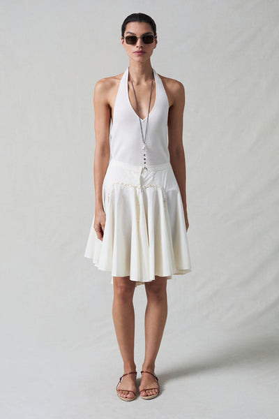 Rider Skirt Ivory – Chan Luu