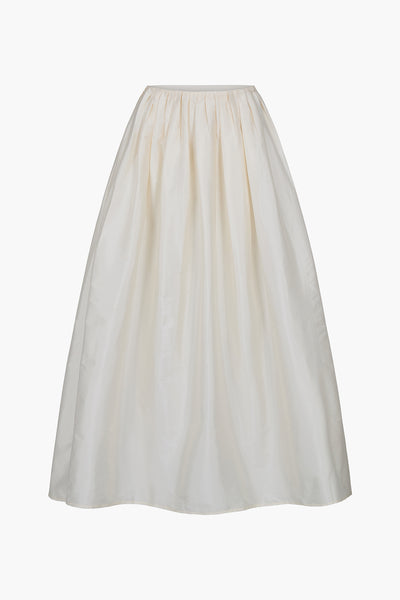 Techno Taffeta Million Pleats Skirt Pearl