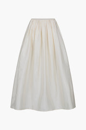 Techno Taffeta Million Pleats Skirt Pearl