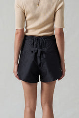 Techno Taffeta Shorts Black
