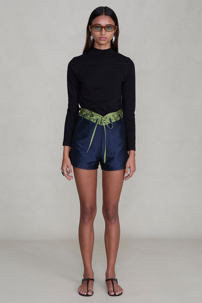 Techno Taffeta Two Tone Short Navy