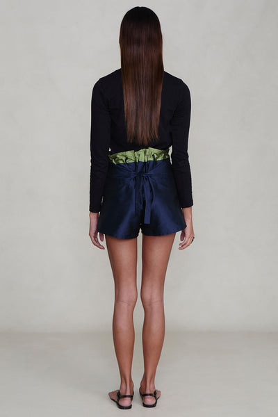 Techno Taffeta Two Tone Short Navy