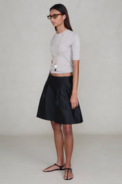 Techno Taffeta Long Shorts Black