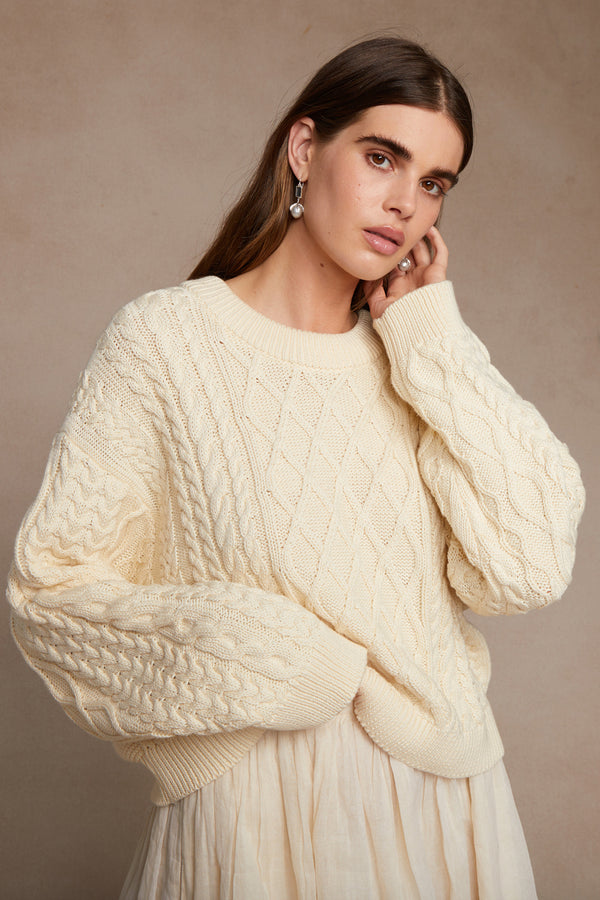Georgina Sweater Antique White