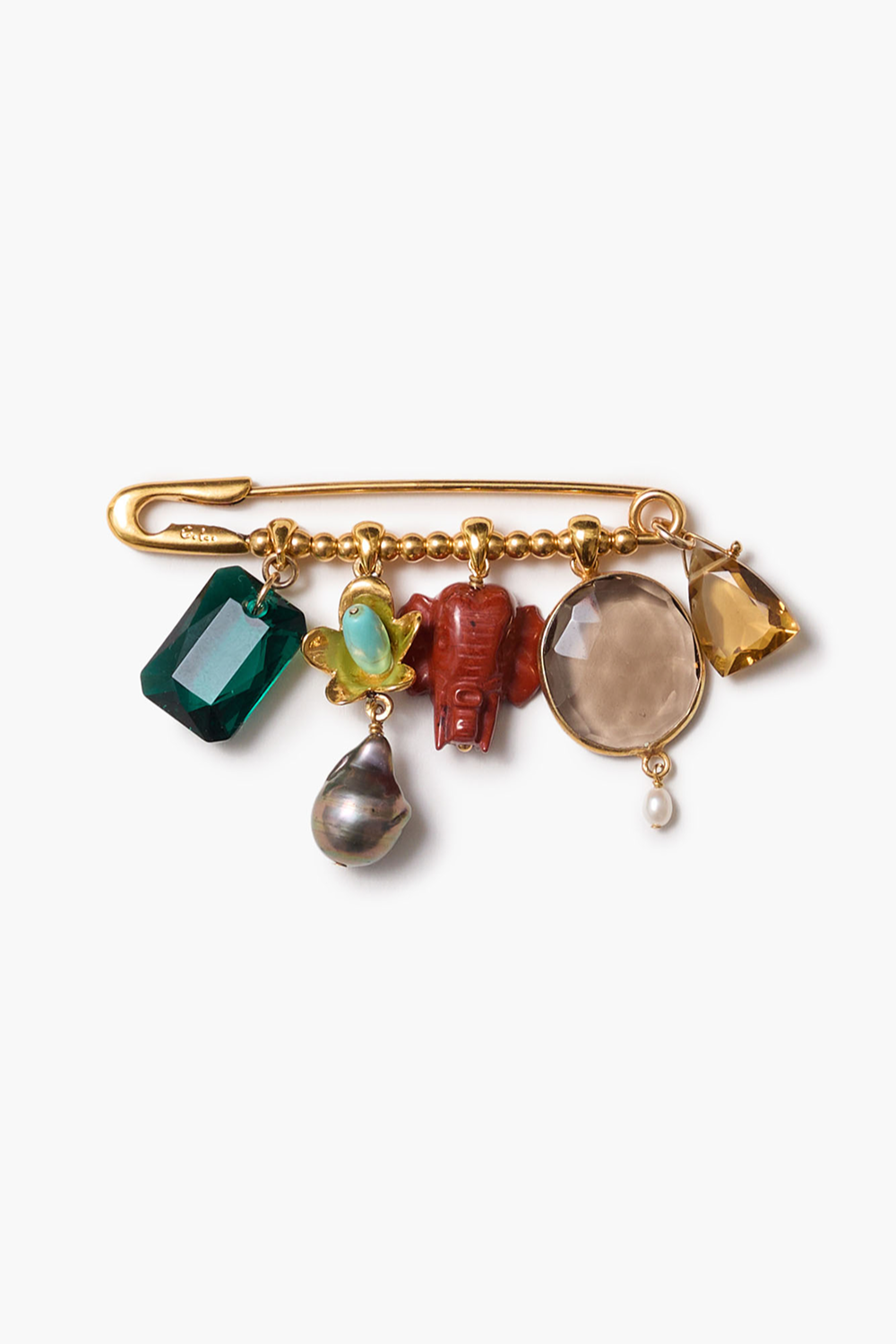 Elephant Brooch Multi by Chan Luu