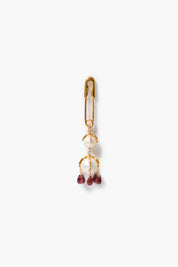 Lark Drip Brooch White Pearl