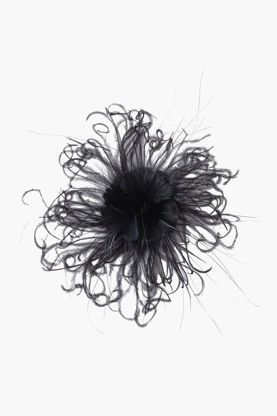 Octo Flower Brooch Black