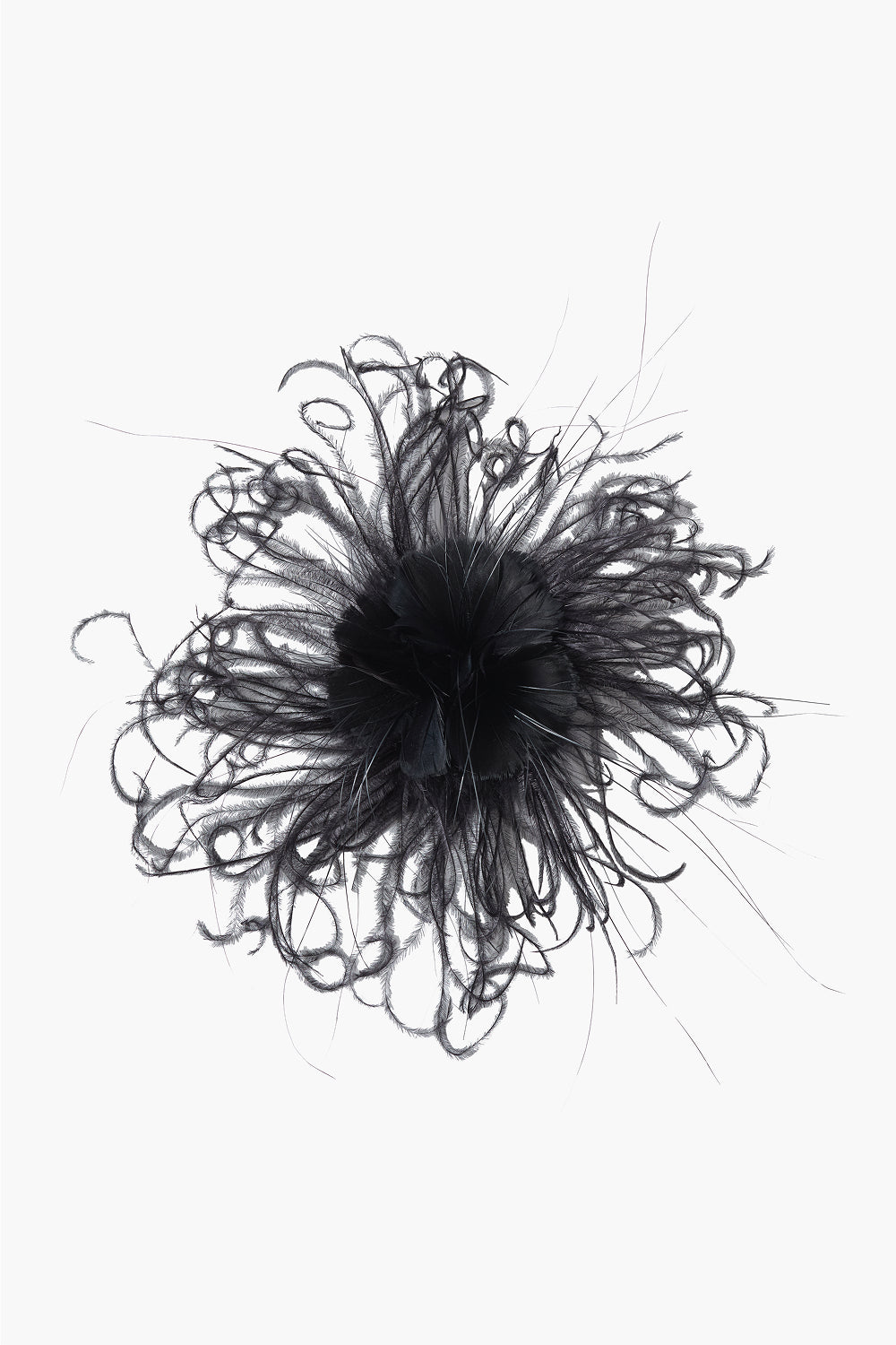 Octo Flower Brooch Black