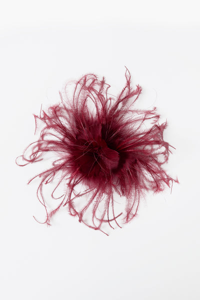 Octo Flower Brooch Burgundy