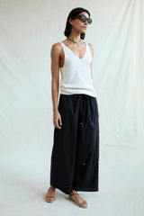 Ramona Poplin Pant Caviar