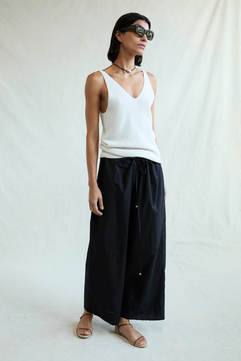 Ramona Poplin Pant Caviar
