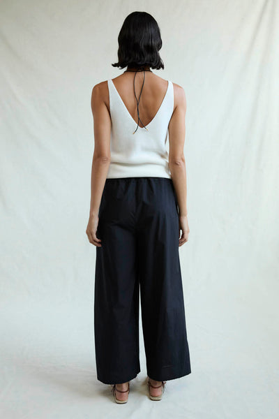 Ramona Poplin Pant Caviar