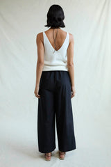 Ramona Poplin Pant Caviar